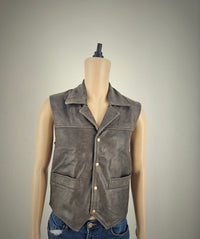 Classical Motorcycle Biker Leather Vest
