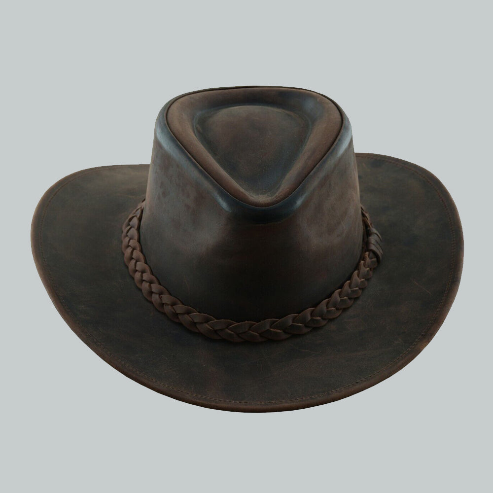 Thunder Leather Cowboy Western Hat for Men