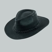 Thunder Leather Cowboy Western  Hat