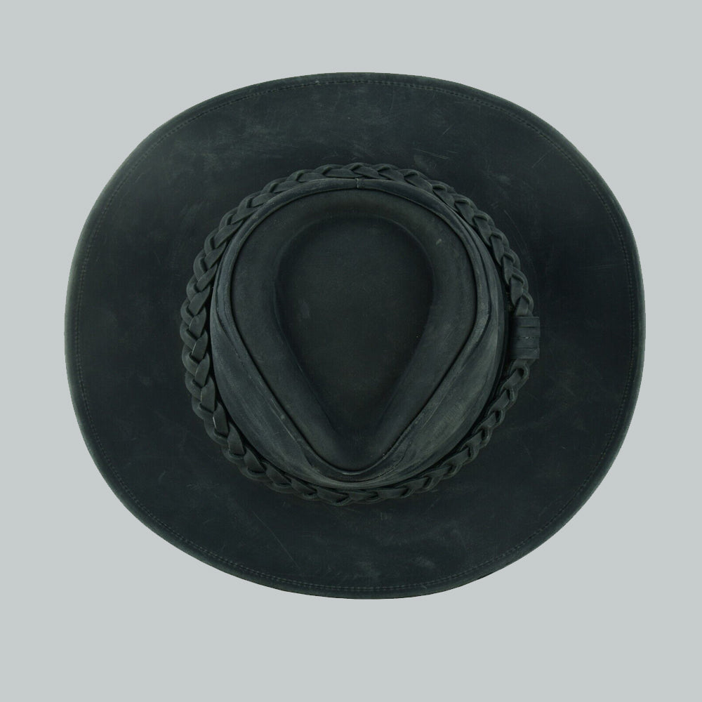  100% real Leather Western Cowboy Hat 