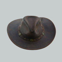 Deadwood Leather Western Cowboy Hat