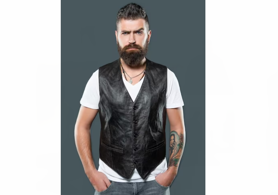 classic leather vest