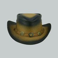 classic old leather hat 